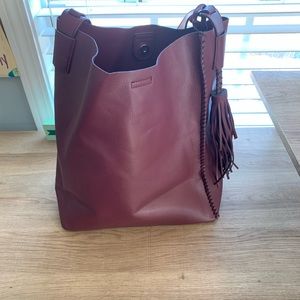 Plum color New York and company tote bag